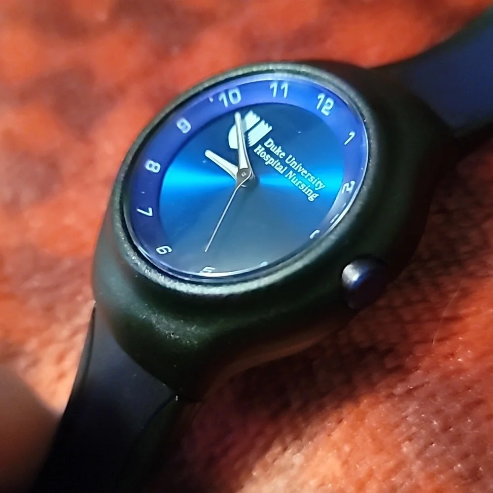 Duke University Hospital Nursing Navy &‎ Cobalt Blue Analog Quartz Watch